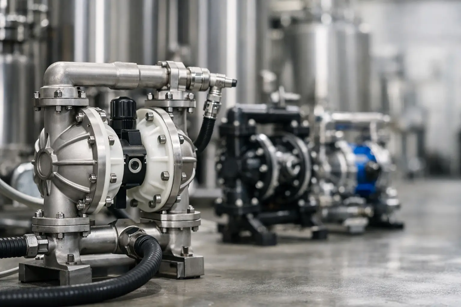 Como escolher bomba pneumática industrial
