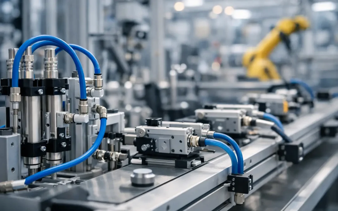 Automação pneumática industrial e produtividade