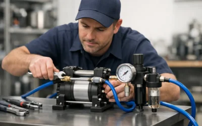 Como instalar bomba pneumática corretamente