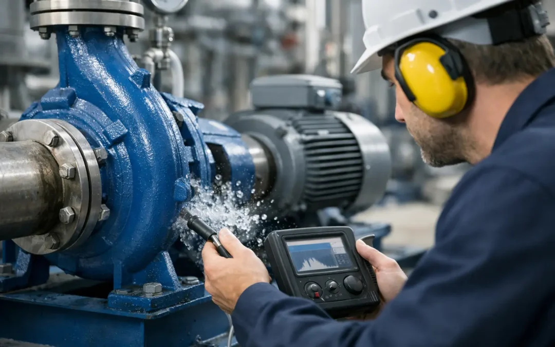 Como detectar cavitação em bombas industriais