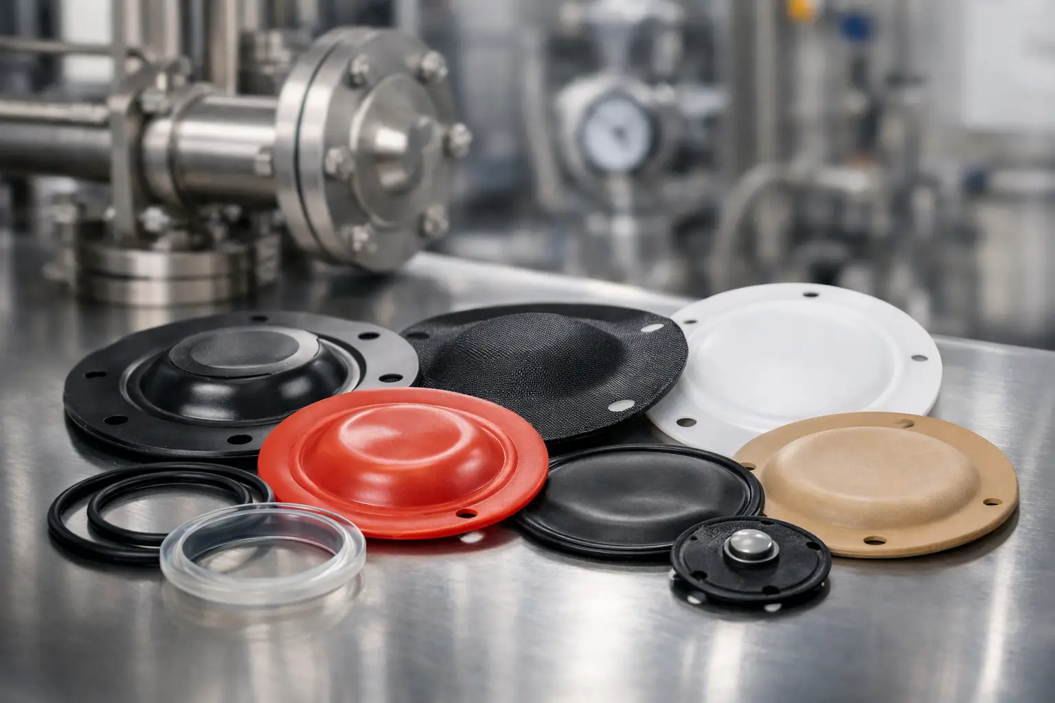 Melhores materiais para diafragmas industriais