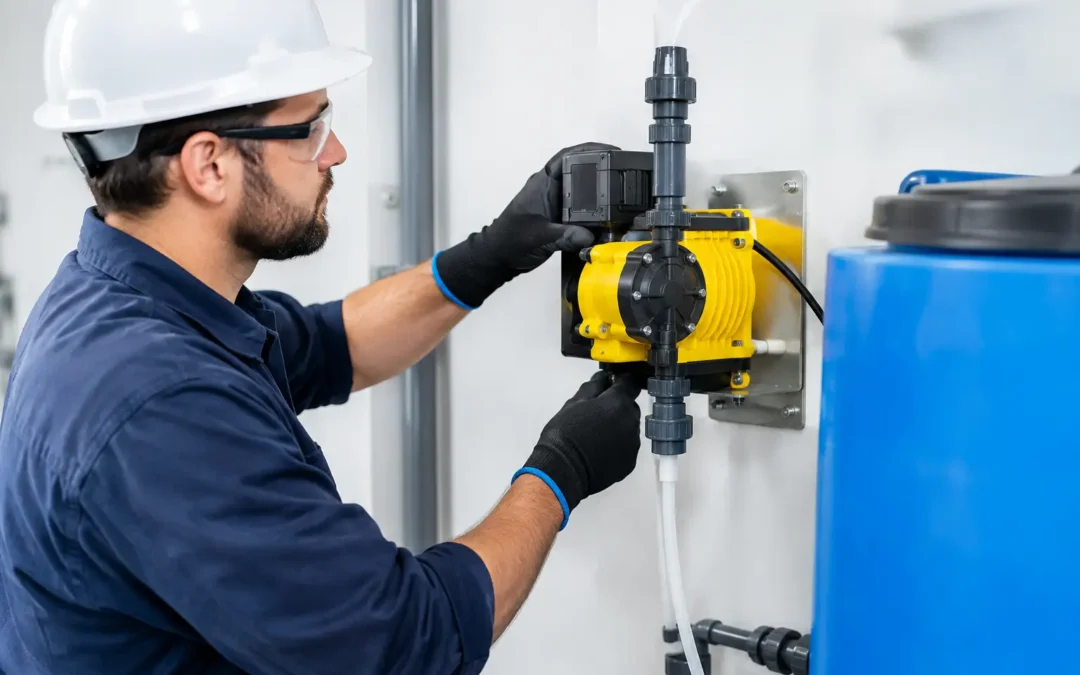 Como instalar bomba dosadora industrial com segurança