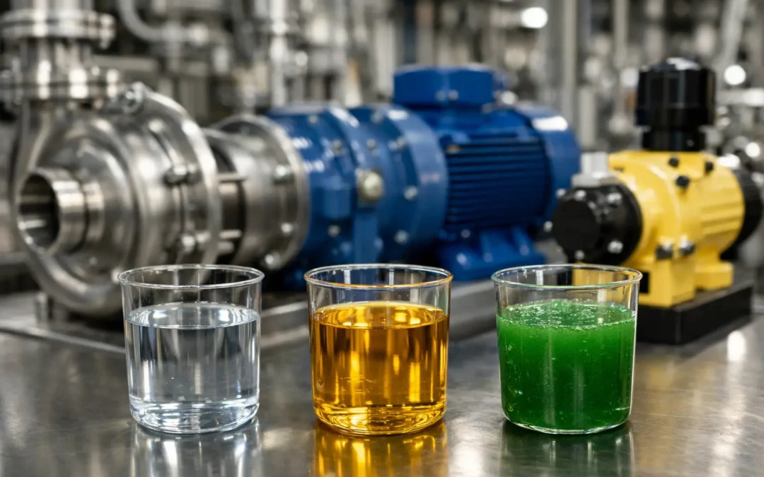 Exemplo de seleção de bomba por fluido industrial