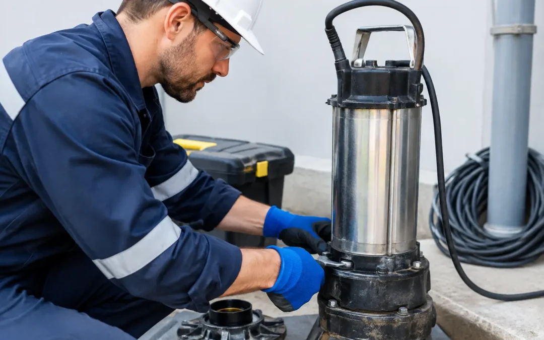 Manutenção corretiva de bomba submersível