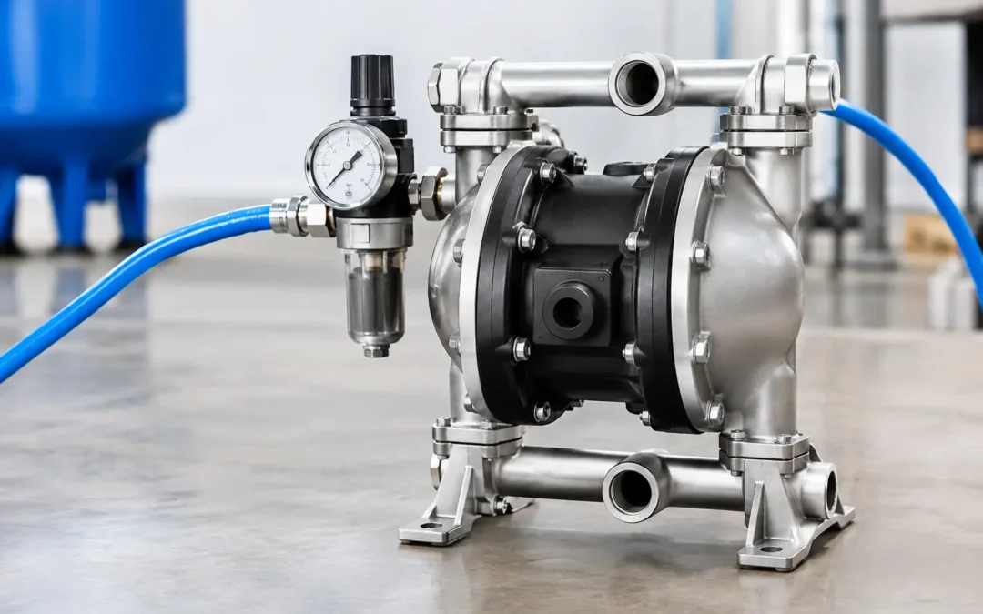 Qual pressão exige uma bomba pneumática?